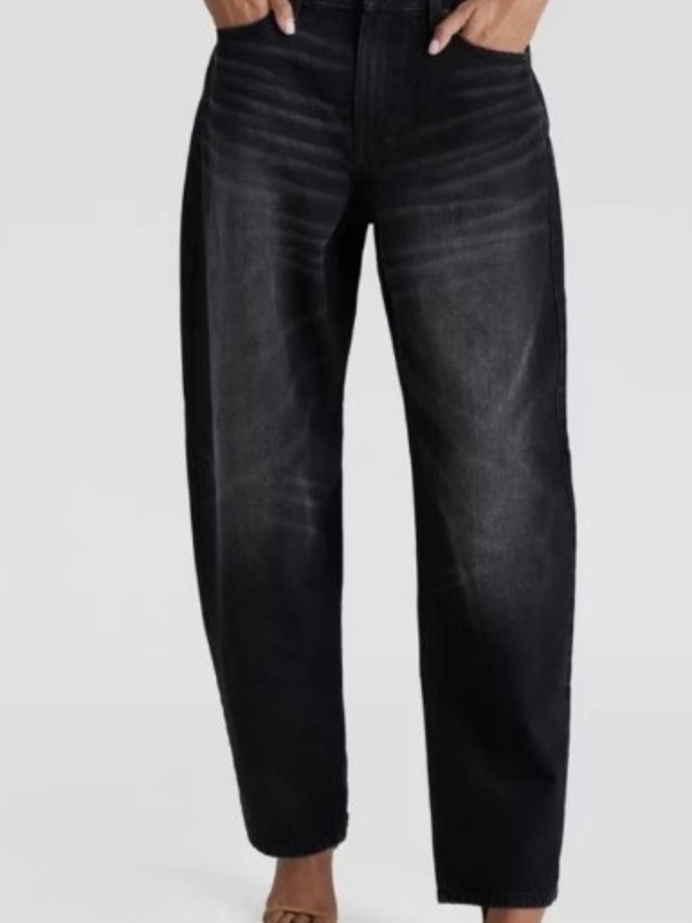 NWT! KBB by KAHLANA premium barrel distressed jeans Plus size 36/31